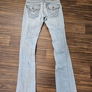 True Religion Light Blue Flare Jeans